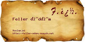 Feller Ádám névjegykártya