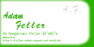 adam feller business card